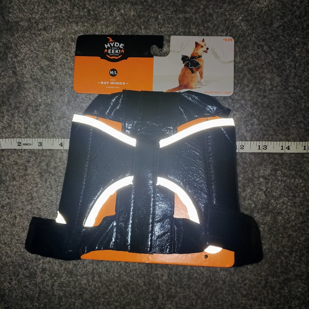 YOU CHOOSE SIZE Dog Bat Wings Up to 90 lbs Halloween Costume LARGE PET